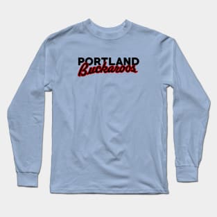 Defunct Portland Buckaroos Hockey Long Sleeve T-Shirt